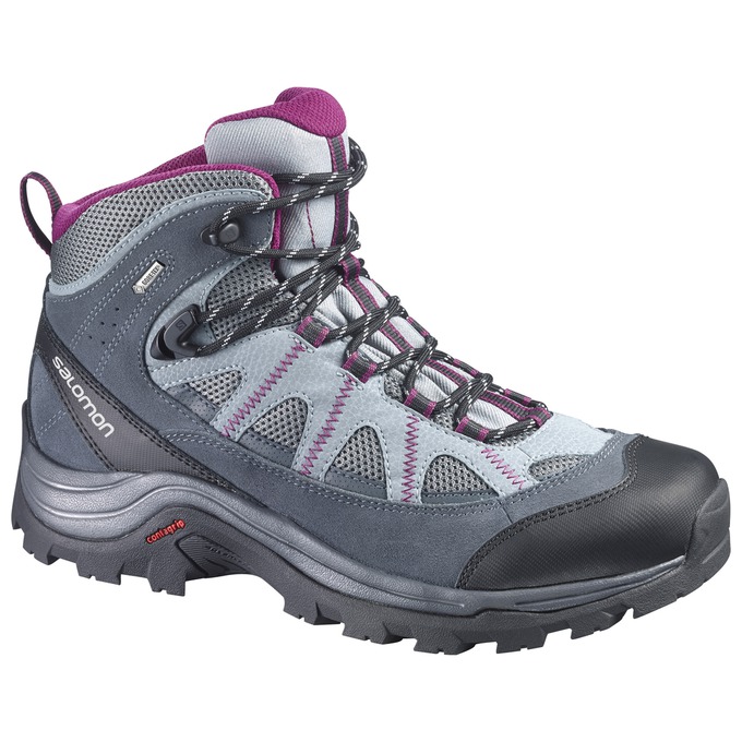 Botas De Montaña Salomon Mujer Plateadas / Moradas - Salomon Argentina AUTHENTIC LTR GTX® W ,145670-